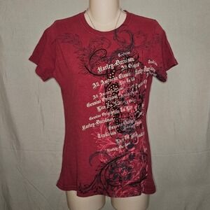 Y2k Harley Davidson Alien Motorcycle Tee‎